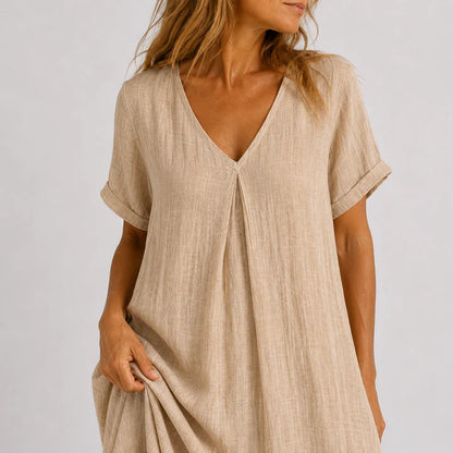 Robe longue fluide femme élégante et légère été