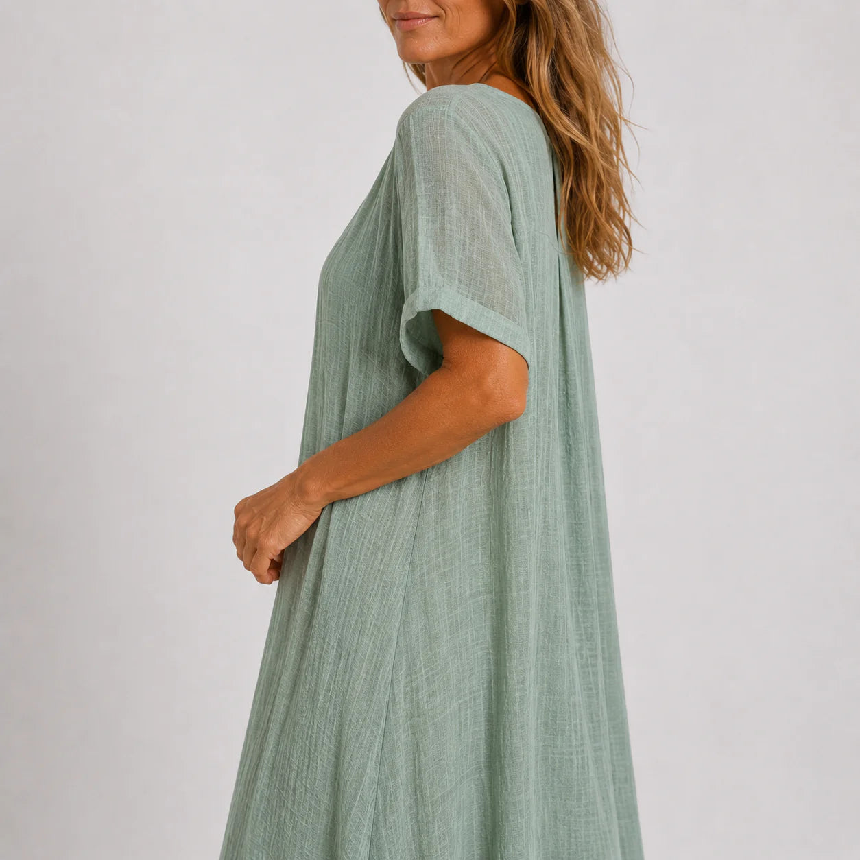 Robe longue fluide femme élégante et légère été