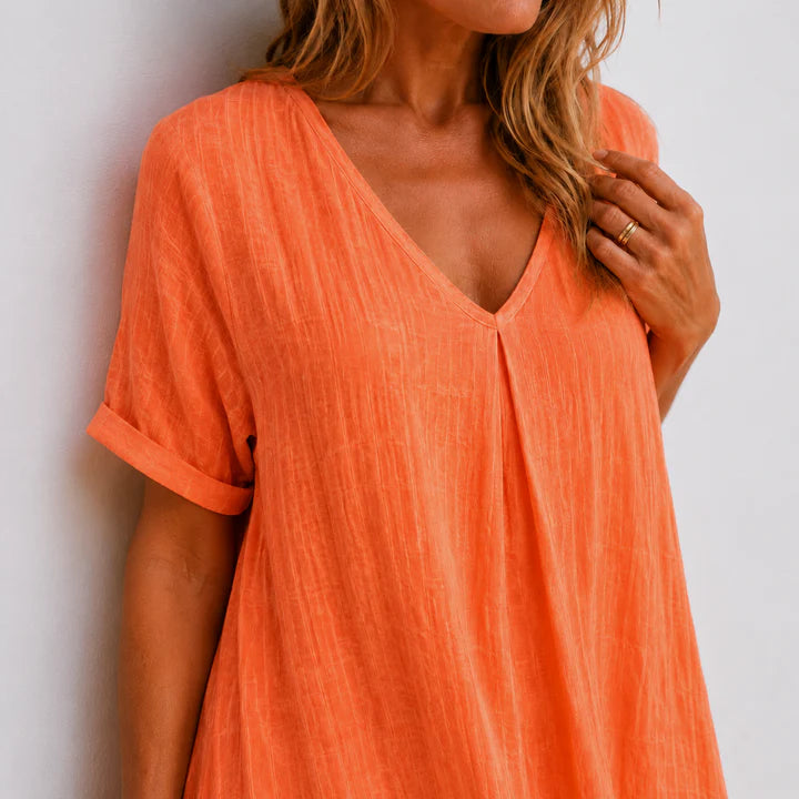 Robe longue fluide femme élégante et légère été