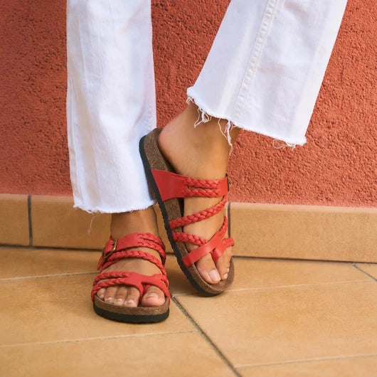 Sandales orthopédiques femme en cuir