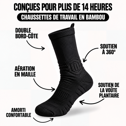 Chaussettes de Travail en Bambou