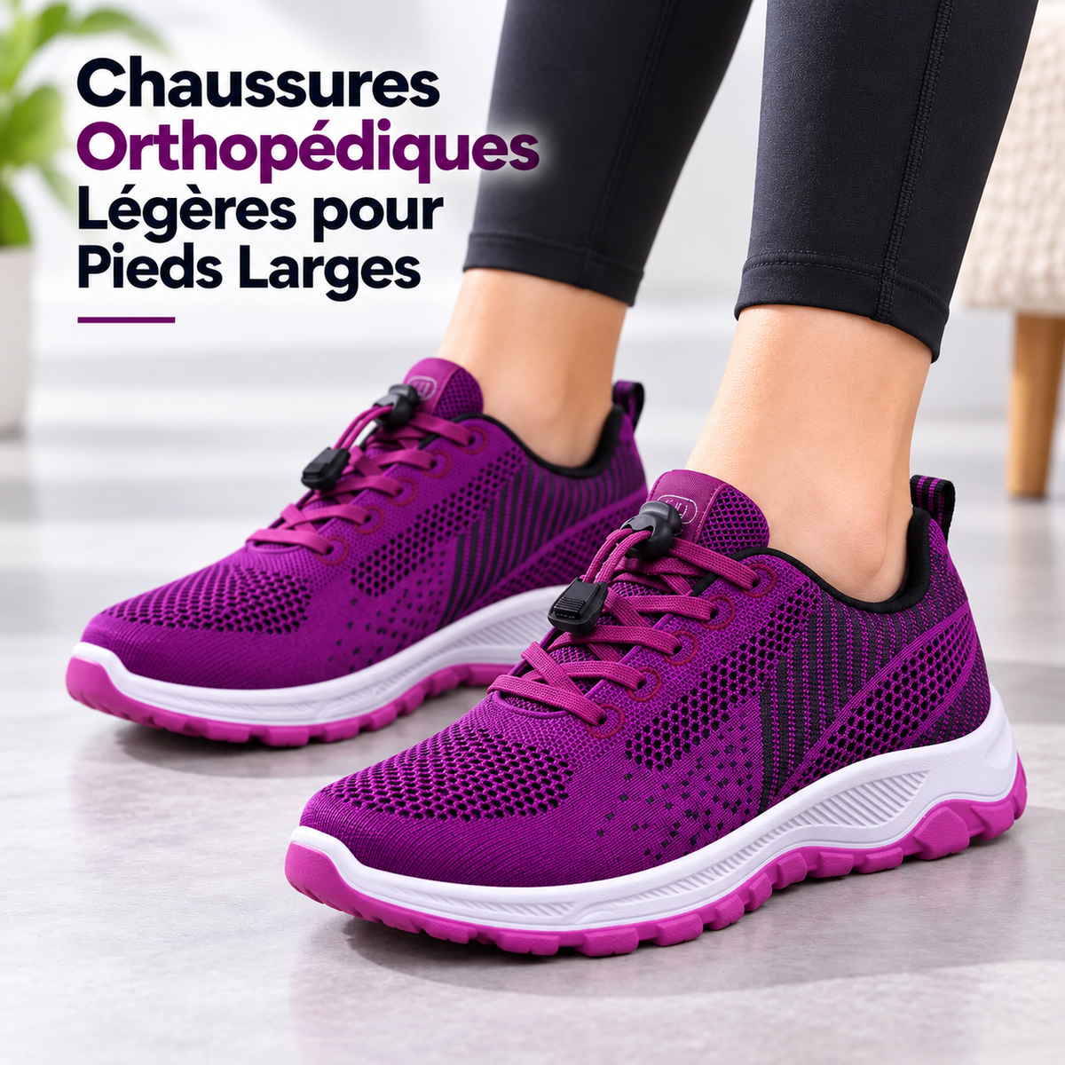 Chaussures Orthopédiques Légères pour Pieds Larges