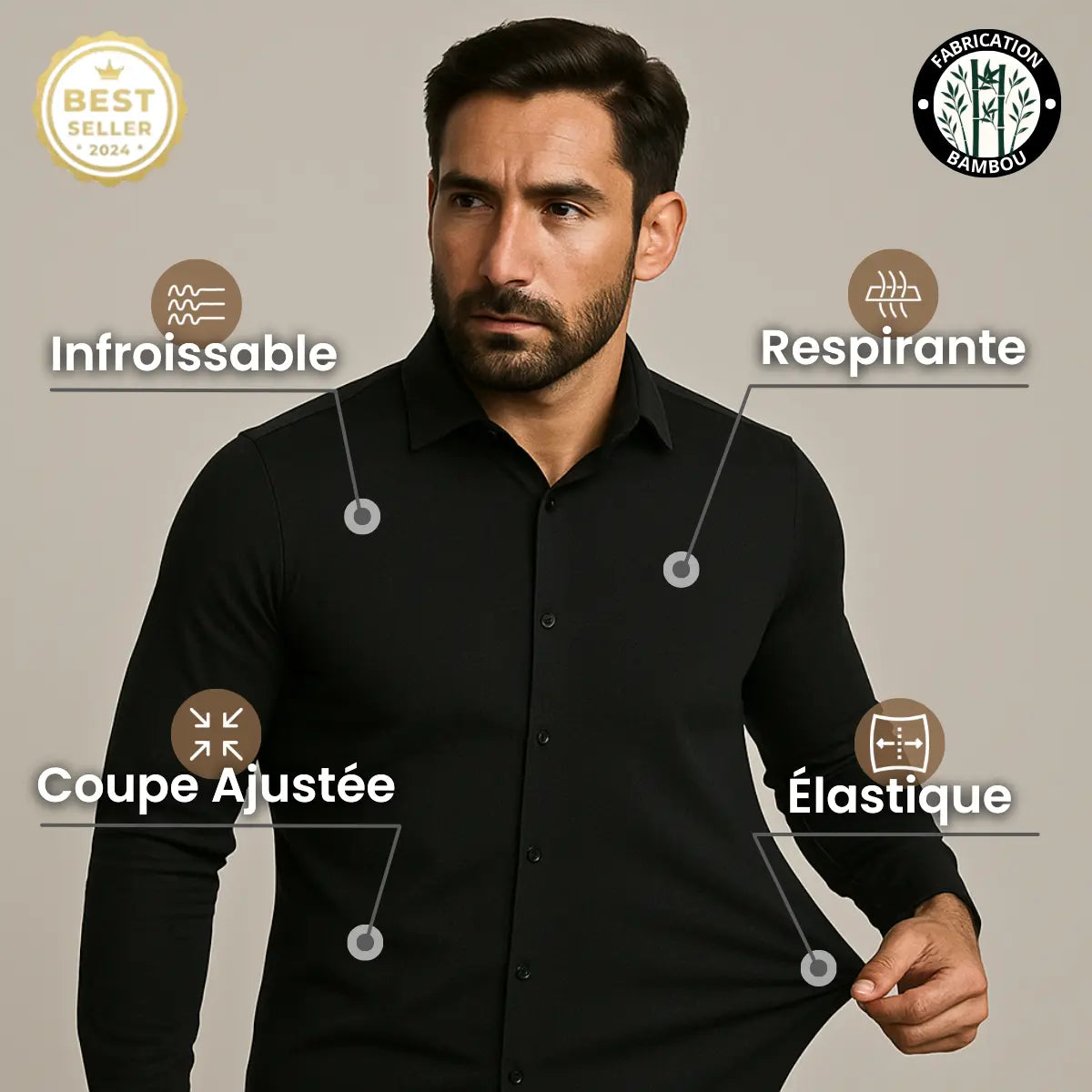 Chemise élégante cintrée