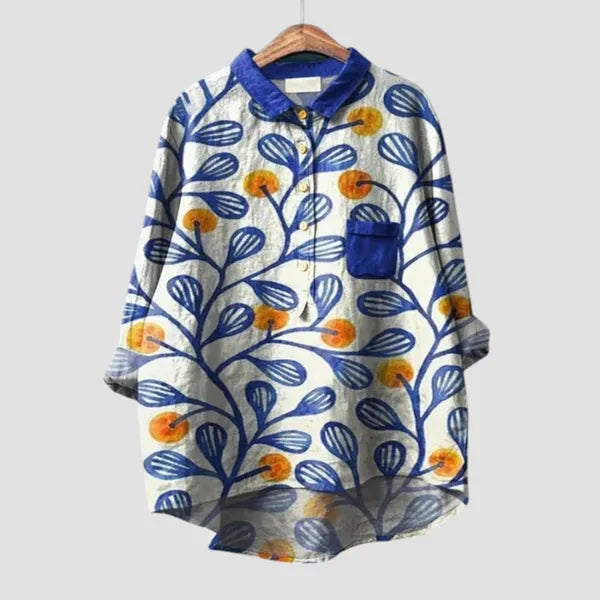 Chemise fluide à motif floral