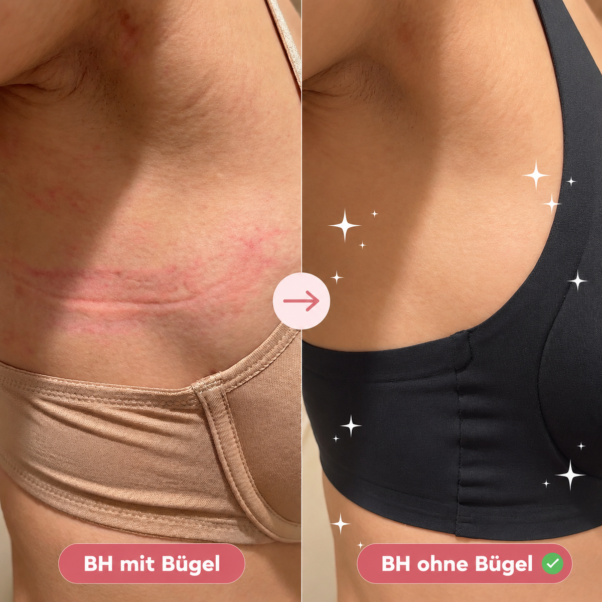 Soutien-gorge sans armatures invisible et confortable