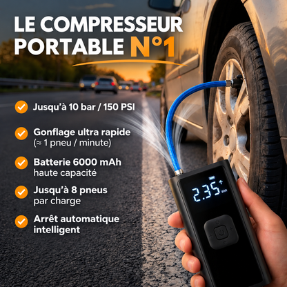 Compresseur d'Air Portable Rechargeable
