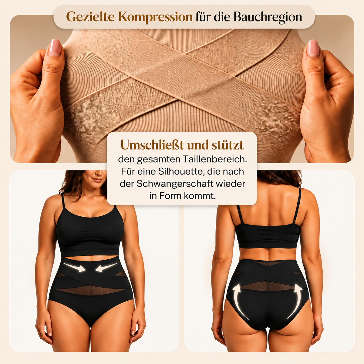 Culotte Gainante Post-Partum Taille Haute
