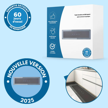 Tapis de cuisine antidérapant lavable