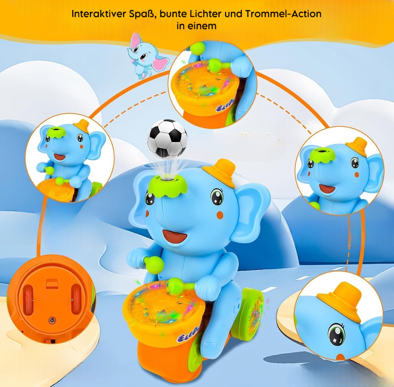 LeoLea - Elefantenball-Spielzeug