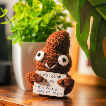 Kleiner dekorativer Begleiter mit positiver Botschaft