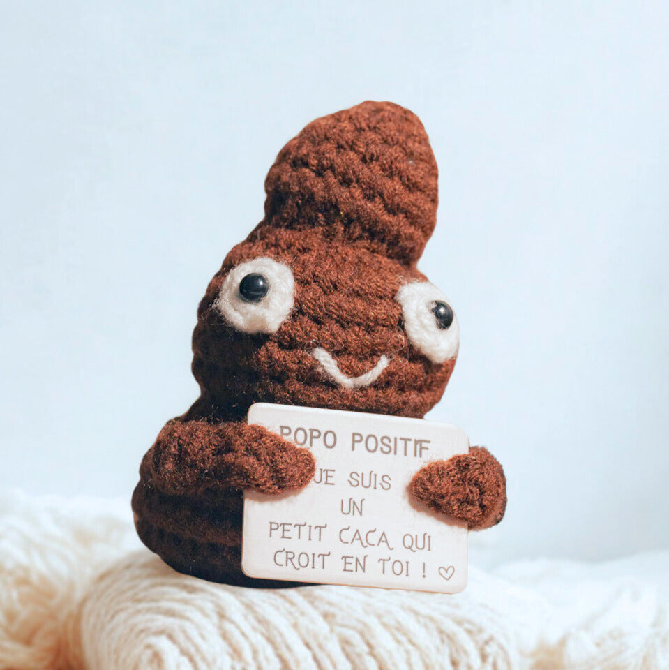 Kleiner dekorativer Begleiter mit positiver Botschaft