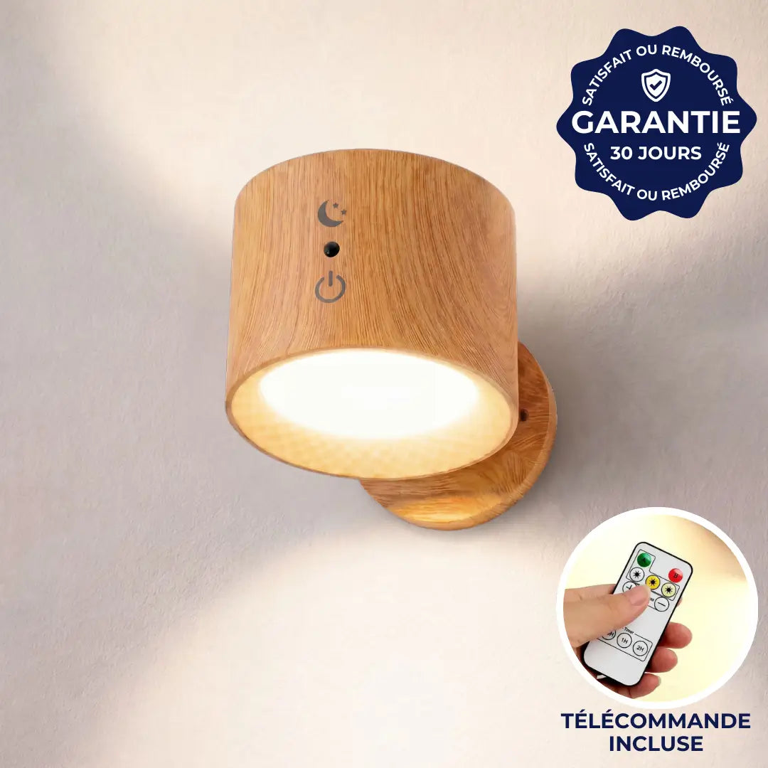 Wiederaufladbare Wandleuchte mit kabelloser Ladefunktion