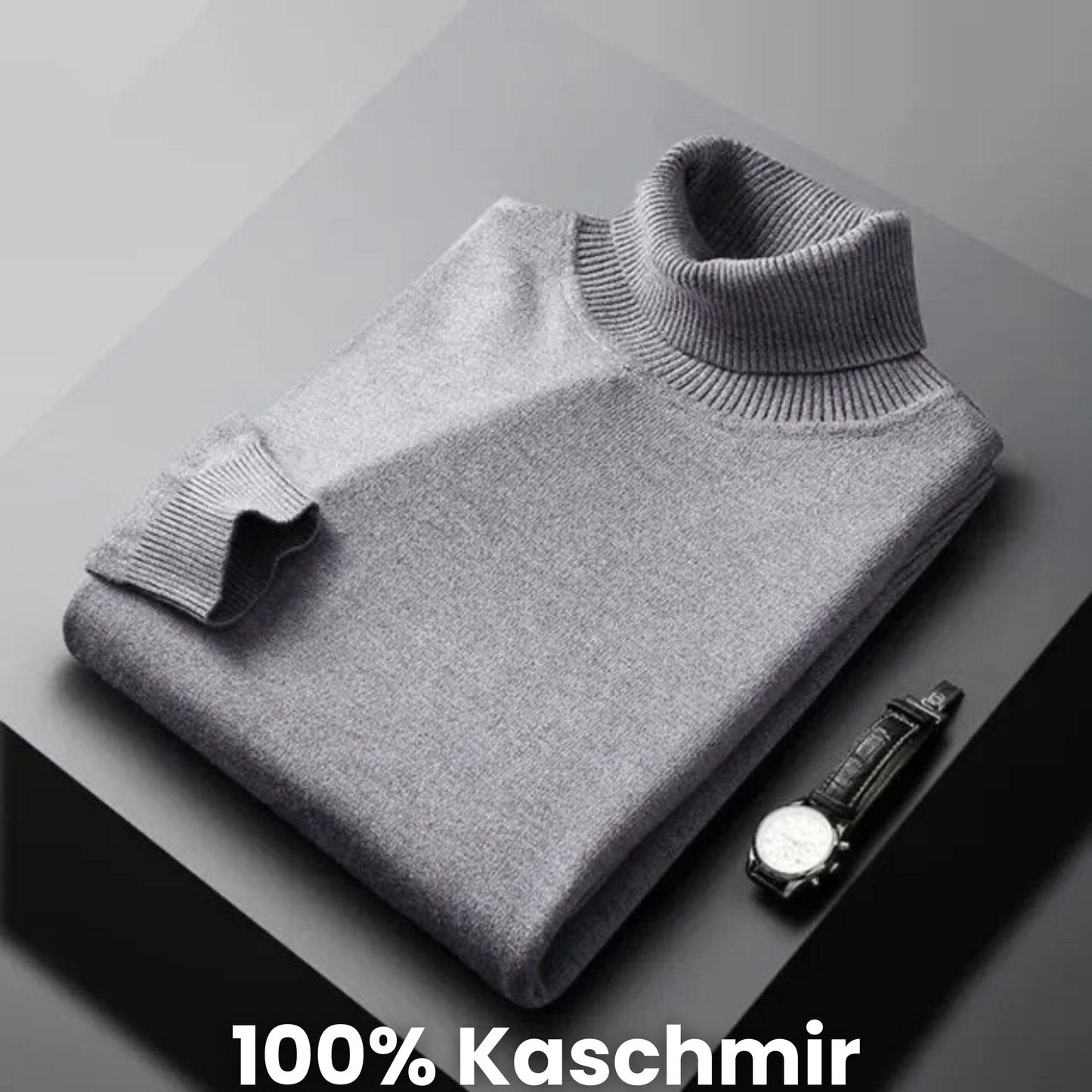 LINDERHOFF | Rollkragenpullover aus Kaschmir