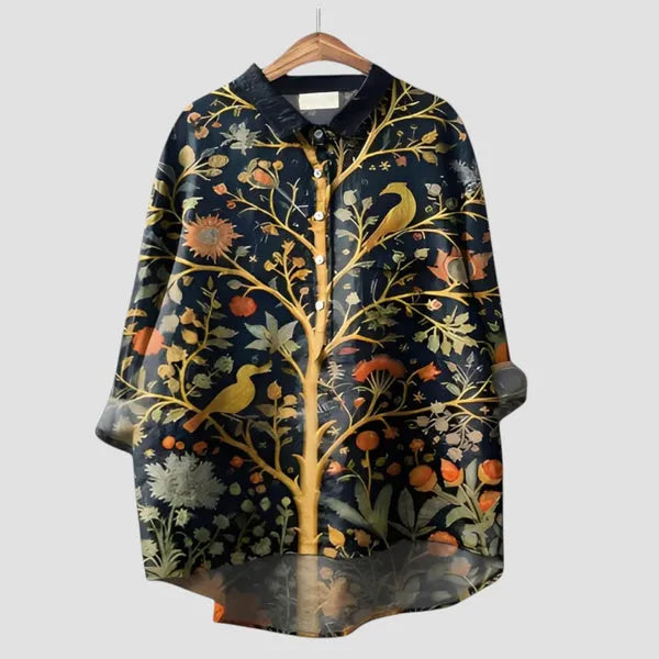 Chemise fluide à motif floral