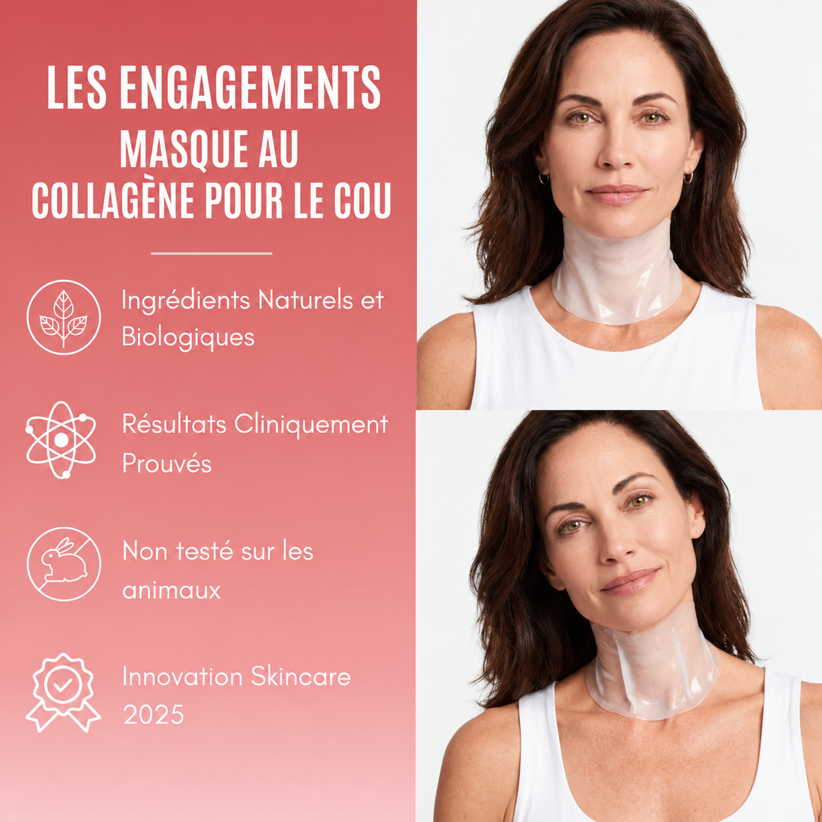 Masque au Collagène pour le Cou