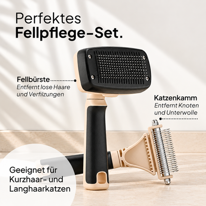 2-in-1-Bürstenset für Katzen