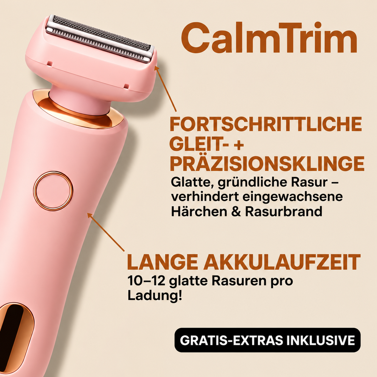 Rasoir Électrique 2-en-1 Femme