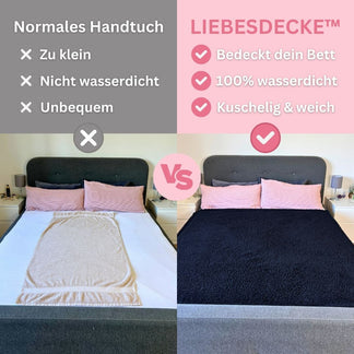 Liebesdeck – Die kuschelige, wasserdichte Decke