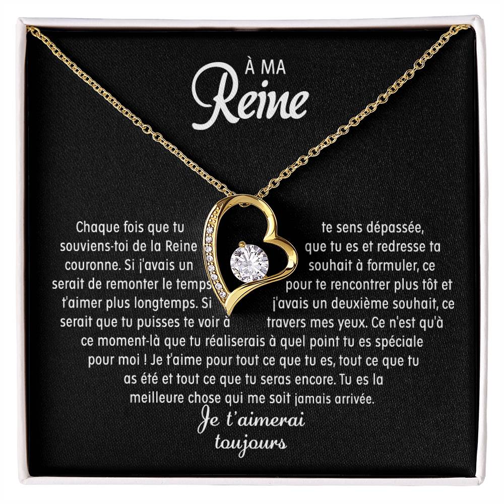 À Ma Reine – Collier Coeur D’amour