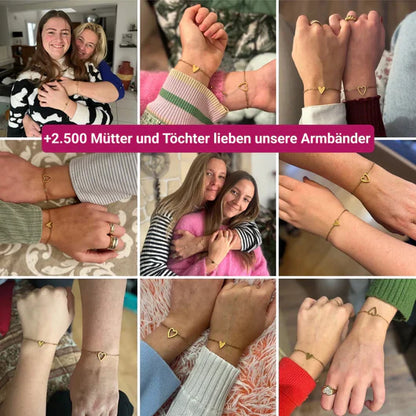 Armband „Mutter-Tochter-Herz“