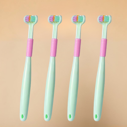 (4 Stück) TripleBrush für Kinder 1-14 Jahre