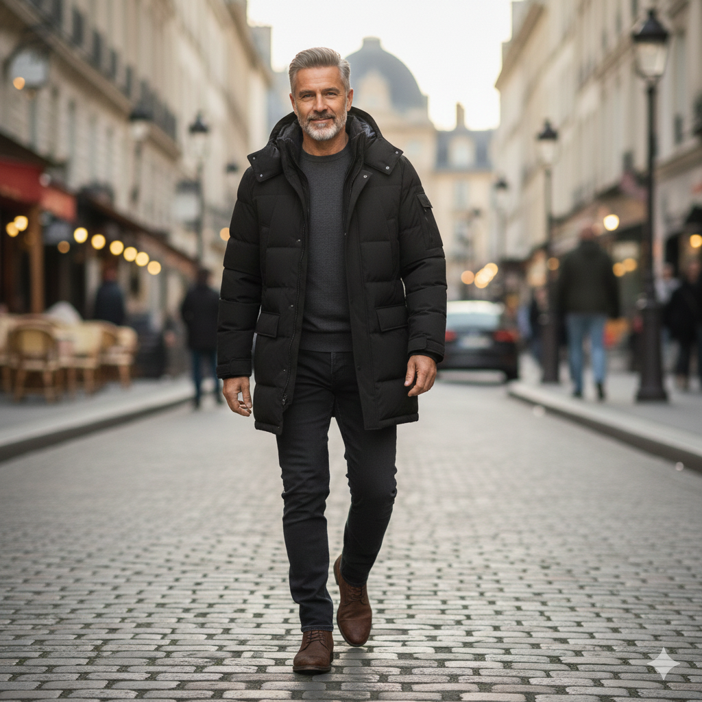 Äußerst bequemer Winterparka für Herren