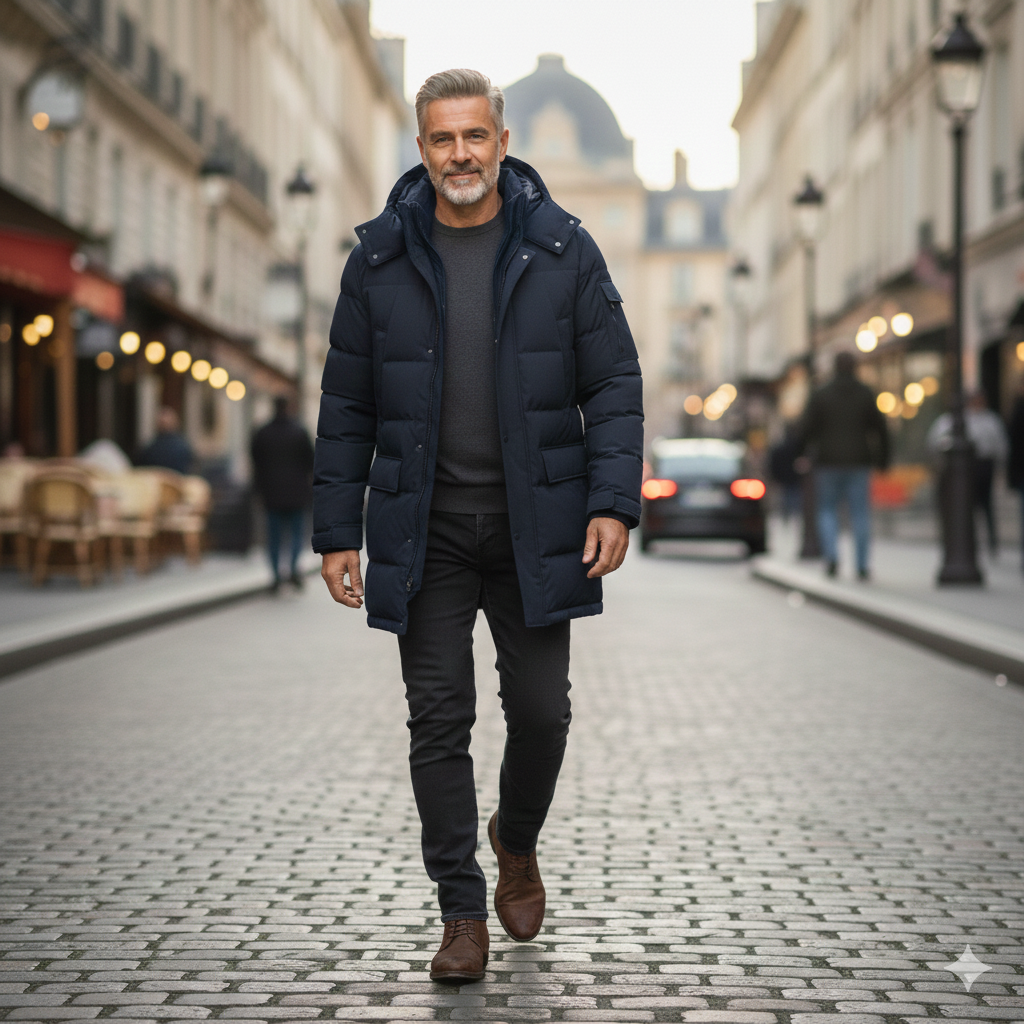 Äußerst bequemer Winterparka für Herren