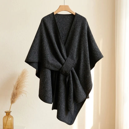 Langer Poncho-Schal für Damen