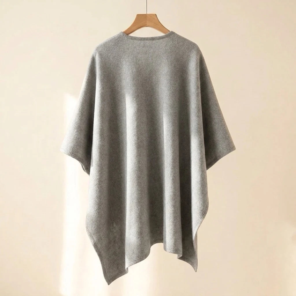 Langer Poncho-Schal für Damen