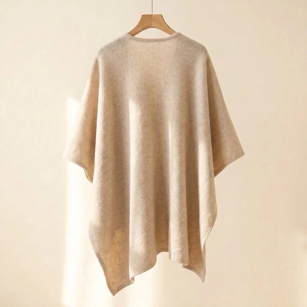 Langer Poncho-Schal für Damen