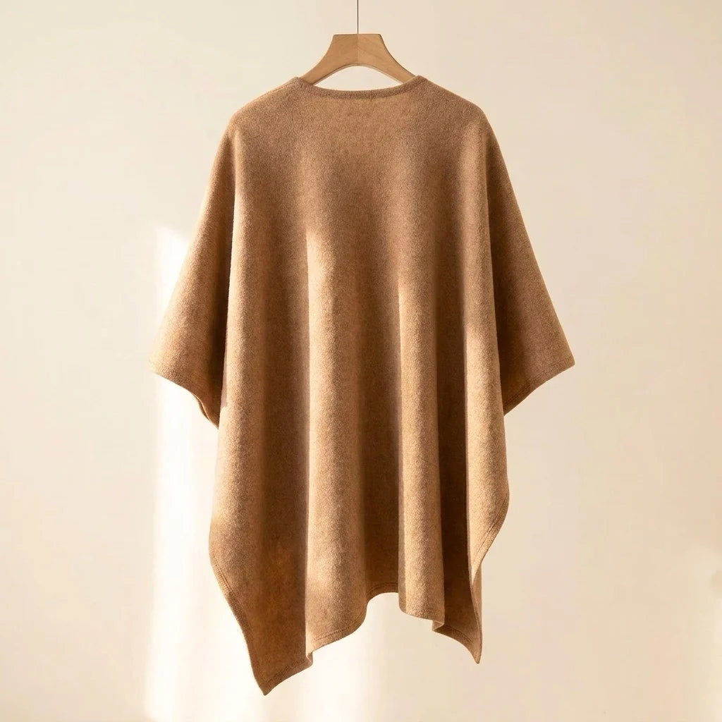 Langer Poncho-Schal für Damen
