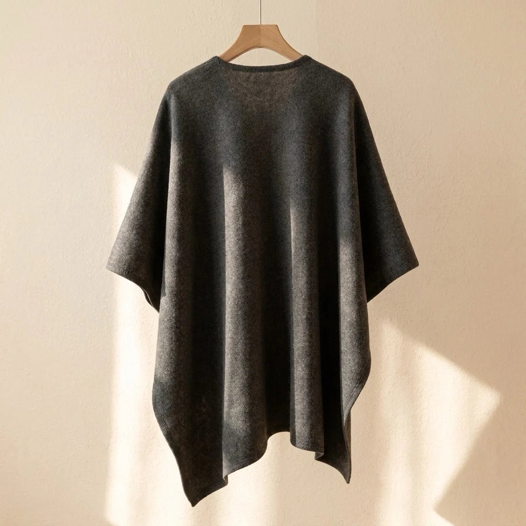 Langer Poncho-Schal für Damen