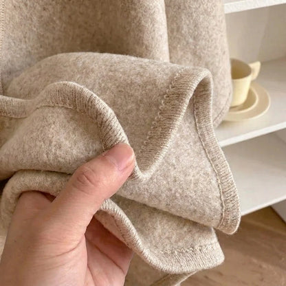 Langer Poncho-Schal für Damen
