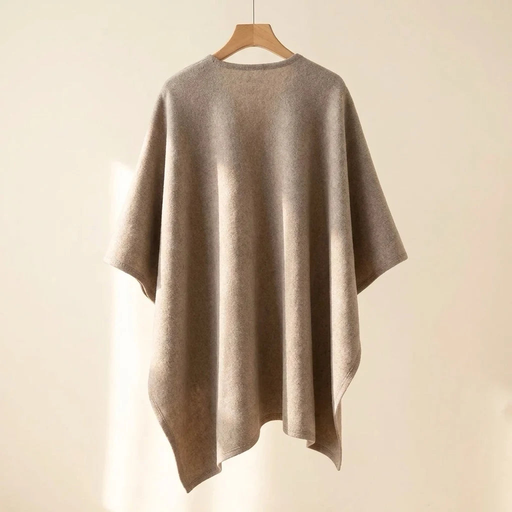 Langer Poncho-Schal für Damen