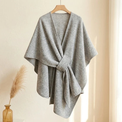 Langer Poncho-Schal für Damen