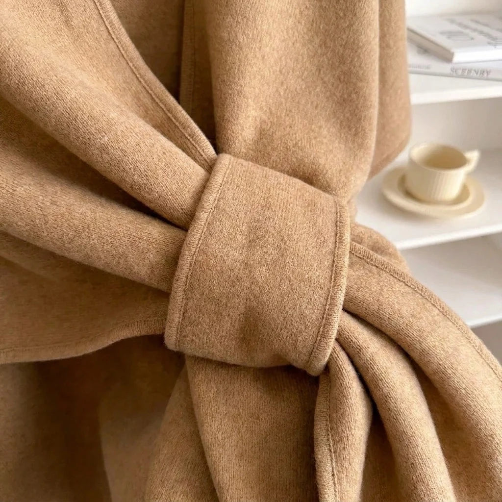 Langer Poncho-Schal für Damen