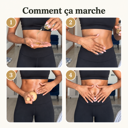3-teiliges Massage-Set aus Holz