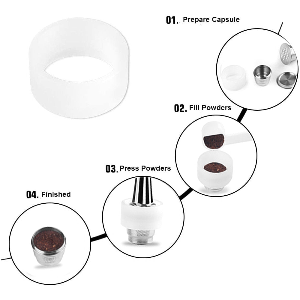 Capsules rechargeables pour café crème (compatibles Nespresso)