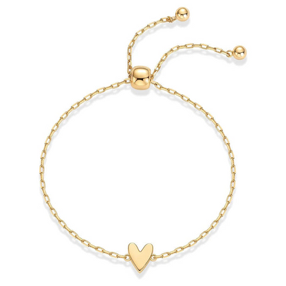 Elegantes, schmales Herzarmband