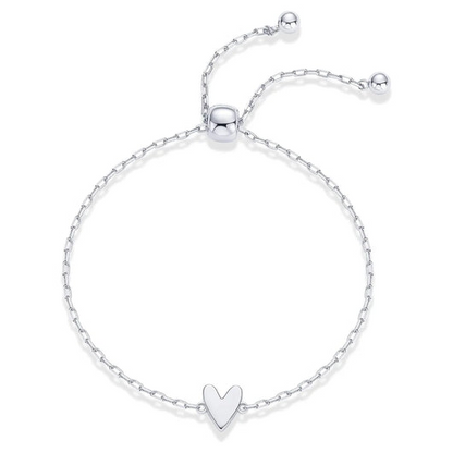 Elegantes, schmales Herzarmband