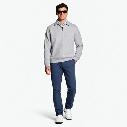 Pull Homme à Col Zippé