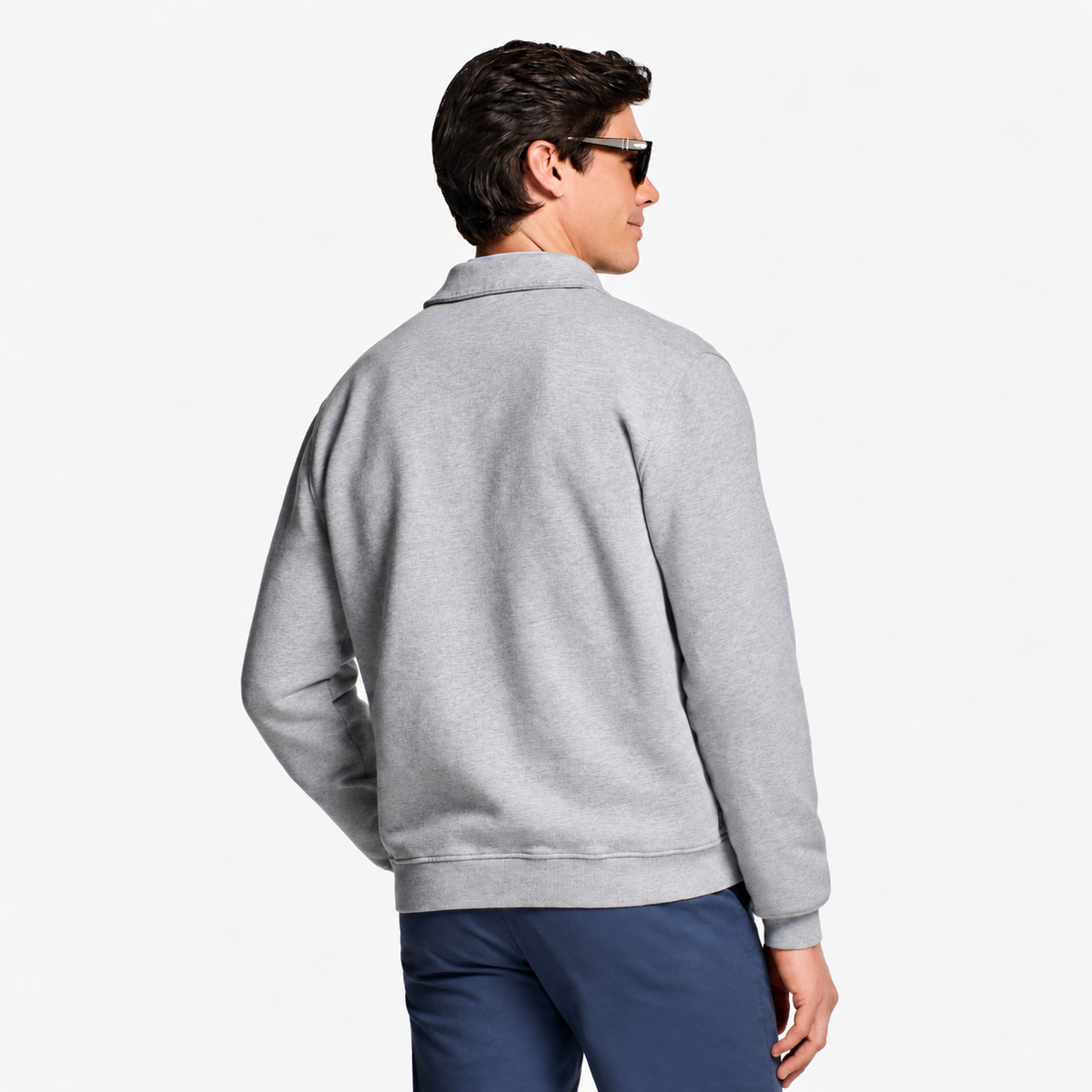 Pull Homme à Col Zippé