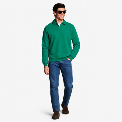 Pull Homme à Col Zippé