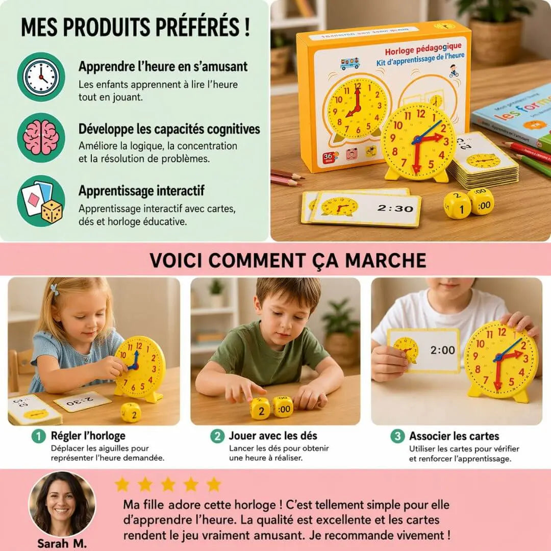 Montessori-Uhr für Kinder