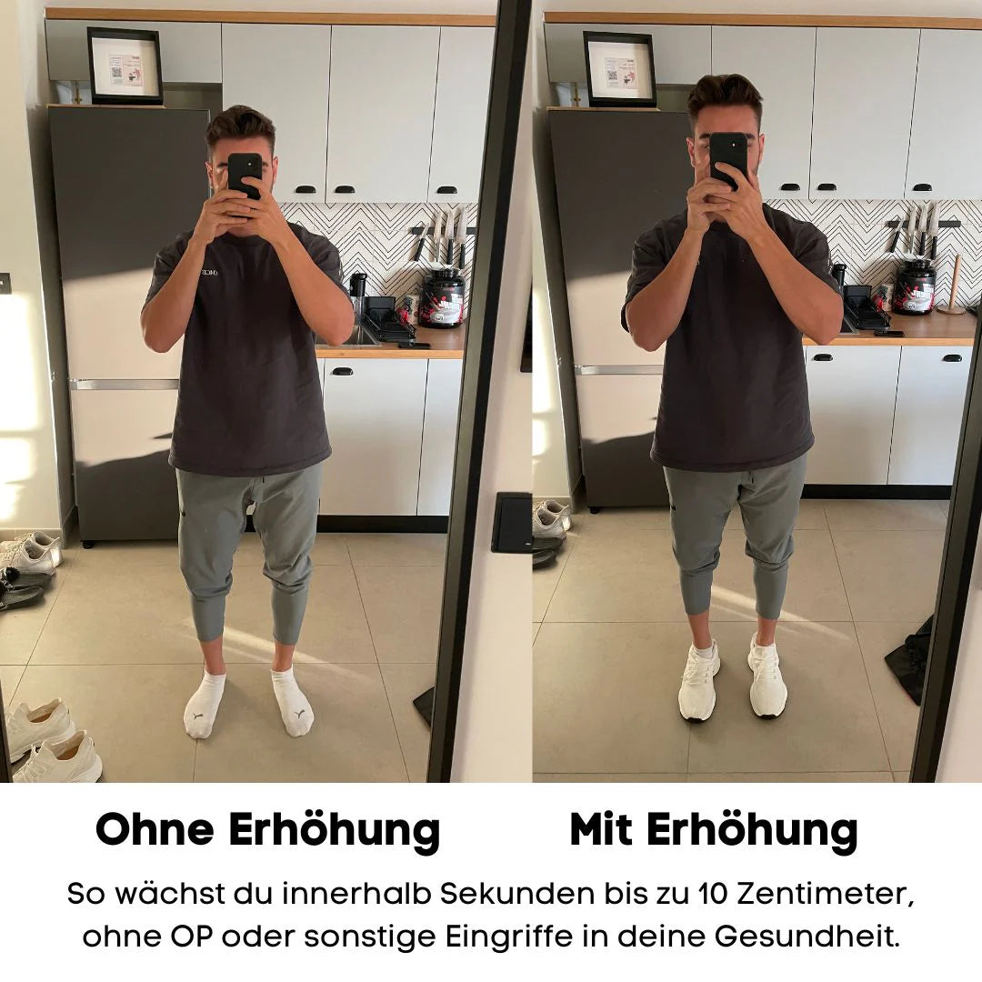 Sneaker mit dezenter Höhenverstärkung