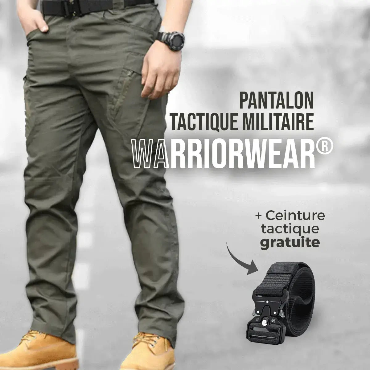 WarriorWear® Pantalon tactique militaire (+ Ceinture tactique gratuite)