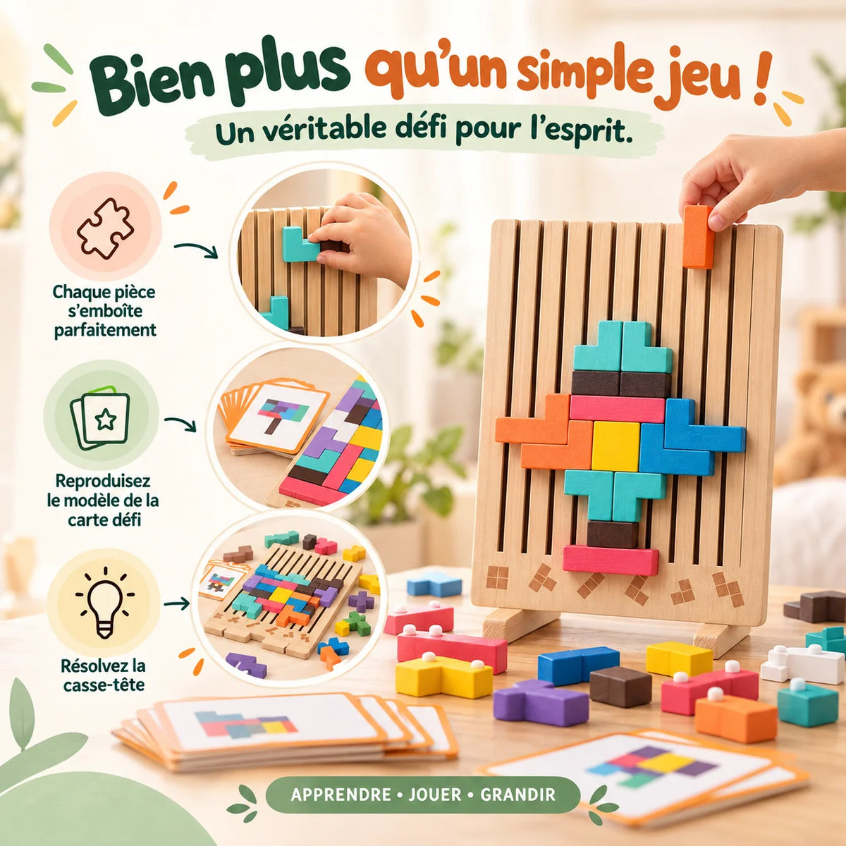 Puzzle Éducatif en Bois
