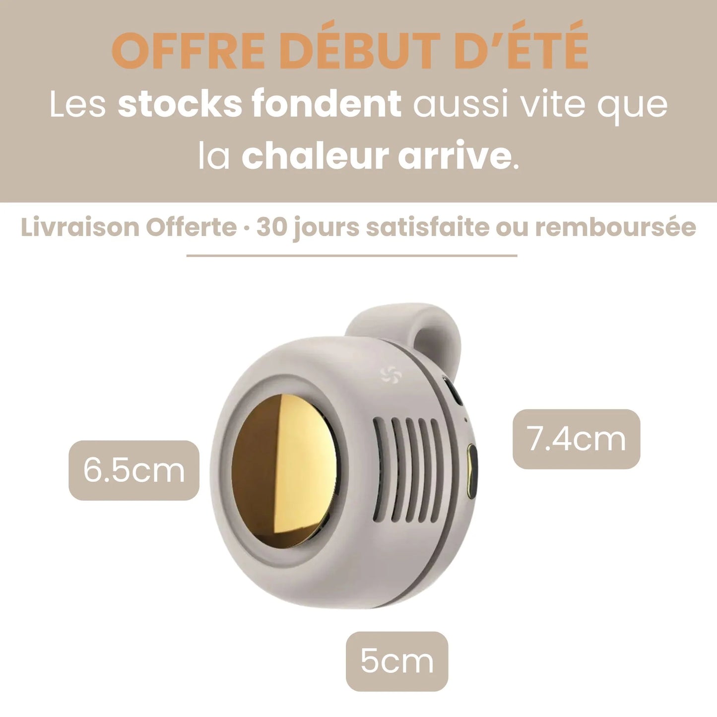 Ventilateur portable à clip USB