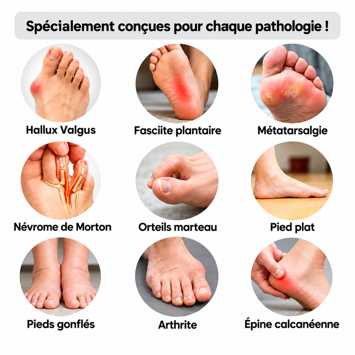 Chaussures Orthopédiques Légères pour Pieds Larges