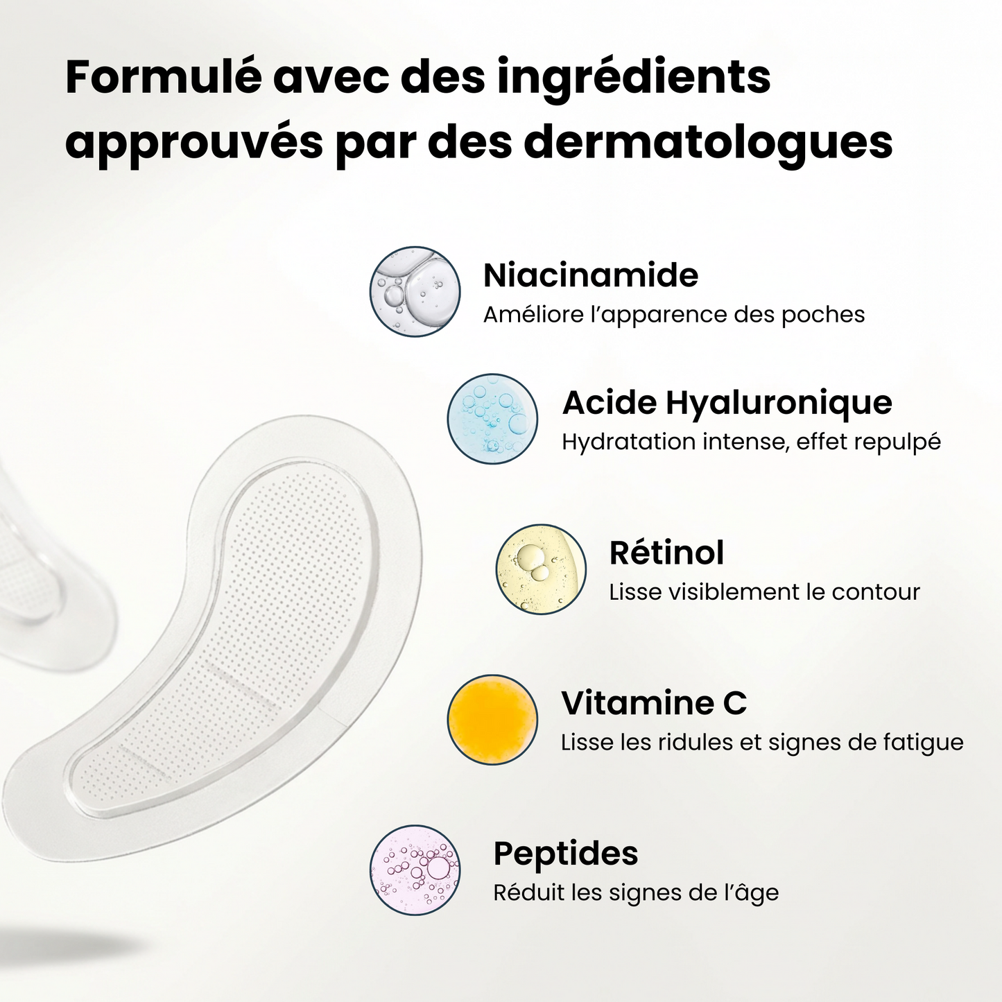 Anti-Augenringe-Patches mit Mikronadeln